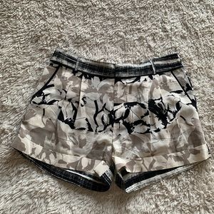 Parker two-toned silk shorts